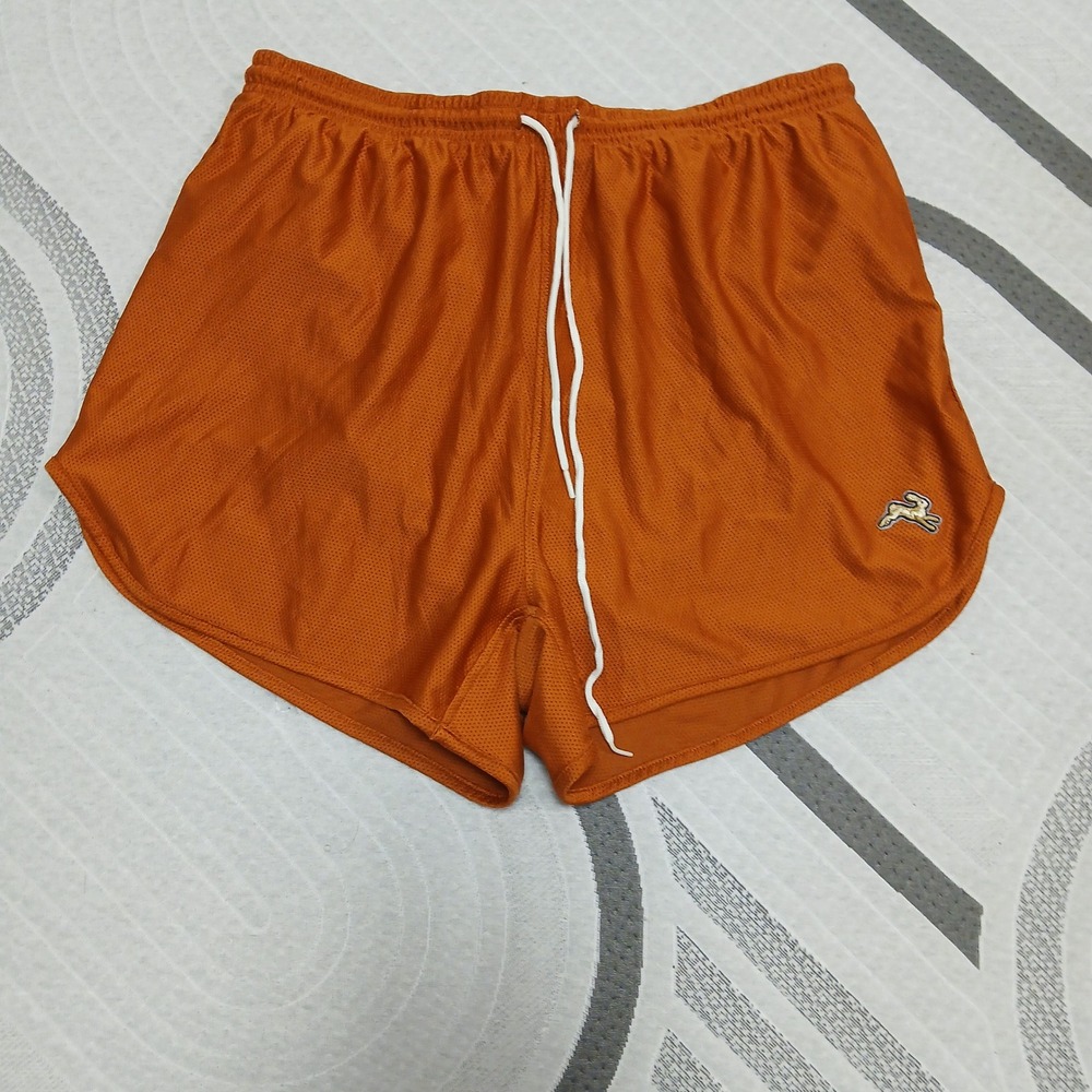 Tracksmith Womens Shorts Burnt Orange Mesh Running Large van Cortland